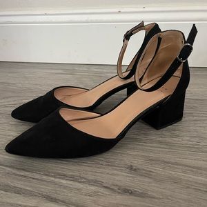 A New Day Black Chunky Heels